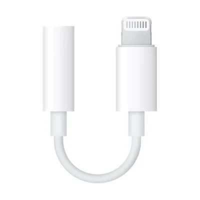 Apple Lightning To 3.5 Mm Headphone Jack Adapter &ndash; White